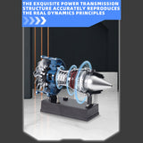 Mini Turbofan Engine Kit that Works - DIY Metal Electric Jet Engine with Visible Mechanics for STEM Education