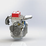 Compact 17.5cc Mini OHV Inline 4 Cylinder 4 Stroke Water-cooled L4 RC Gasoline Engine Model - Reaches Speeds Up to 8,000rpm