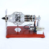 Stirling Engine Model with Propeller Display 8 Cylinder Working Model