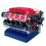 BUILD A V8 Engine Model Electric Powered Working Display Model Kit