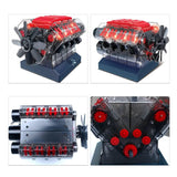 BUILD A V8 Engine Model Electric Powered Working Display Model Kit