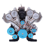 V8 Engine DIY KIT Electric Powered Mechanical Assembly 500+ Pieces With Instructions