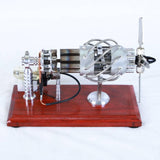 Stirling Engine Model with Propeller Display 8 Cylinder Working Model