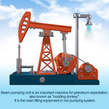 DIY KIT Oil Rig Engine Working Model 3D Metal Self-Assembly Pumpjack