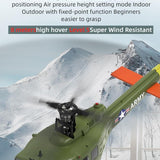 RC Huey Helicopter Military Flybarless Model Easy to Fly
